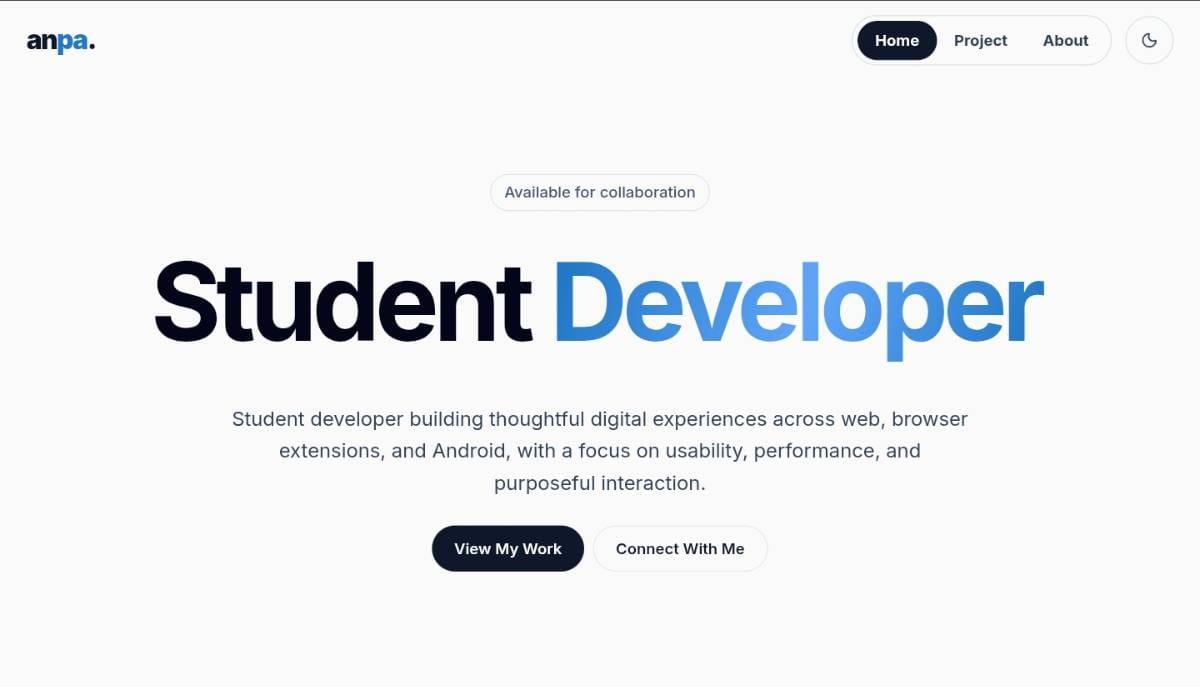My portfolio website