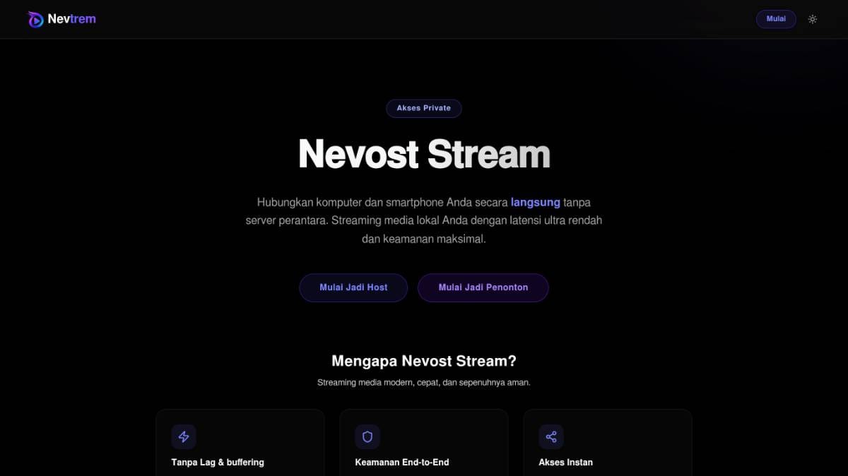 Nevtrem - Local Media Streaming